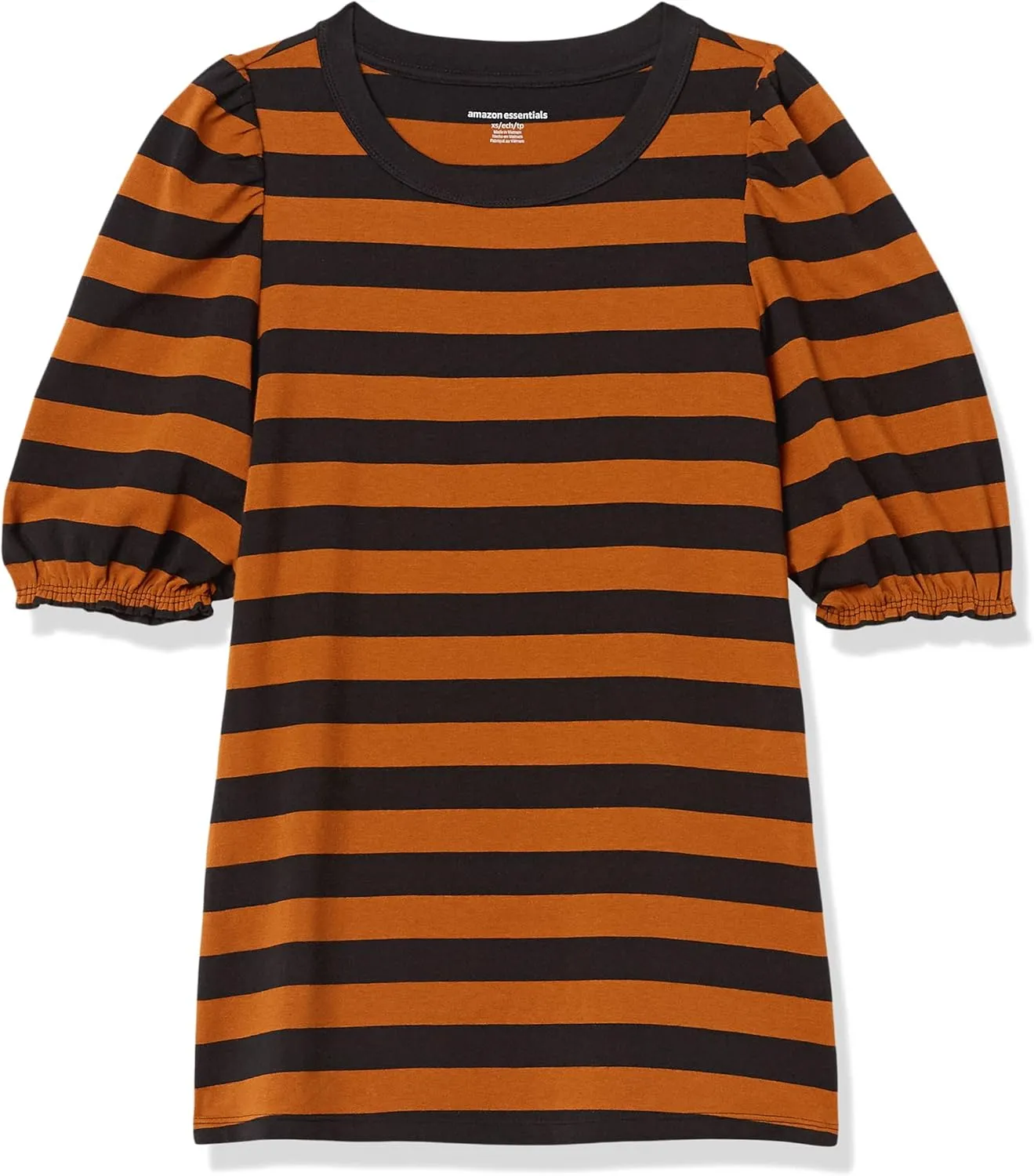 Amazon Essentials Women's Regular-Fit Puff Short-Sleeve Crewneck T-Shirt