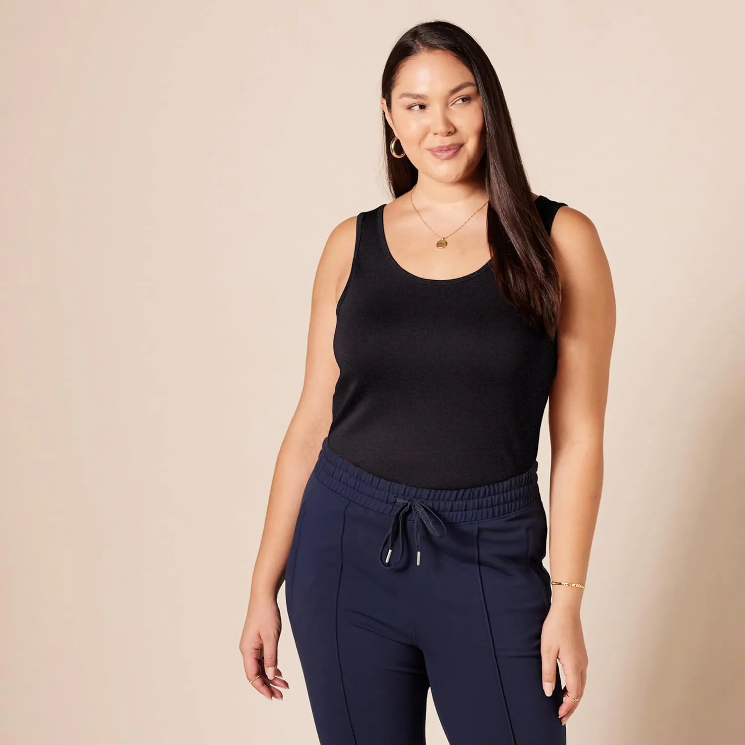 Amazon Essentials Women's Slim-Fit Tank Top, Pack of 2
