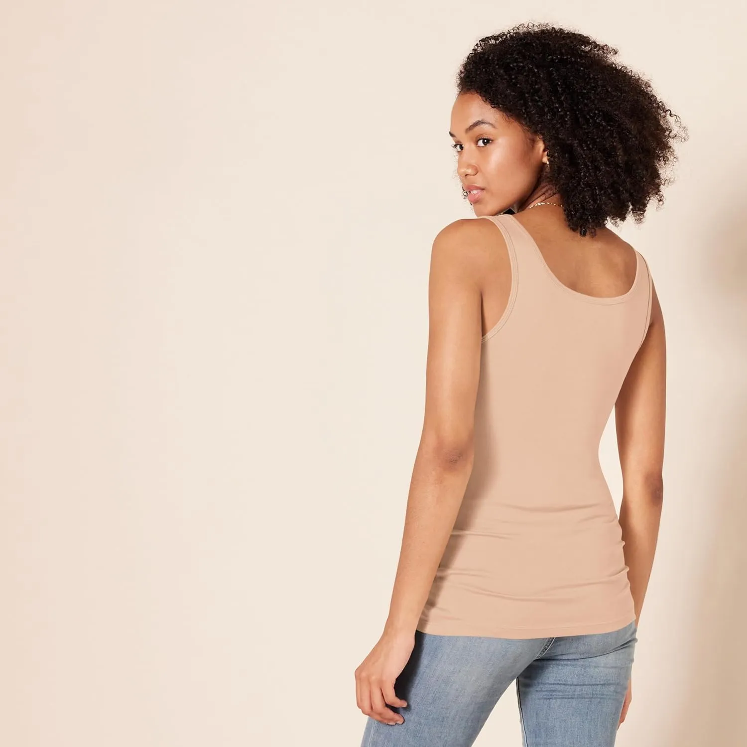 Amazon Essentials Women's Slim-Fit Tank Top, Pack of 2