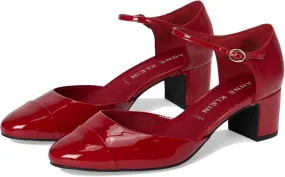 Anne Klein Womens Pearle Toe Cap Ankle Strap Pumps