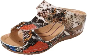Arch Support Wedge Sandals for Women Womens Low Wedges Platform Sandal Orthopedic Sandals with Arch Support