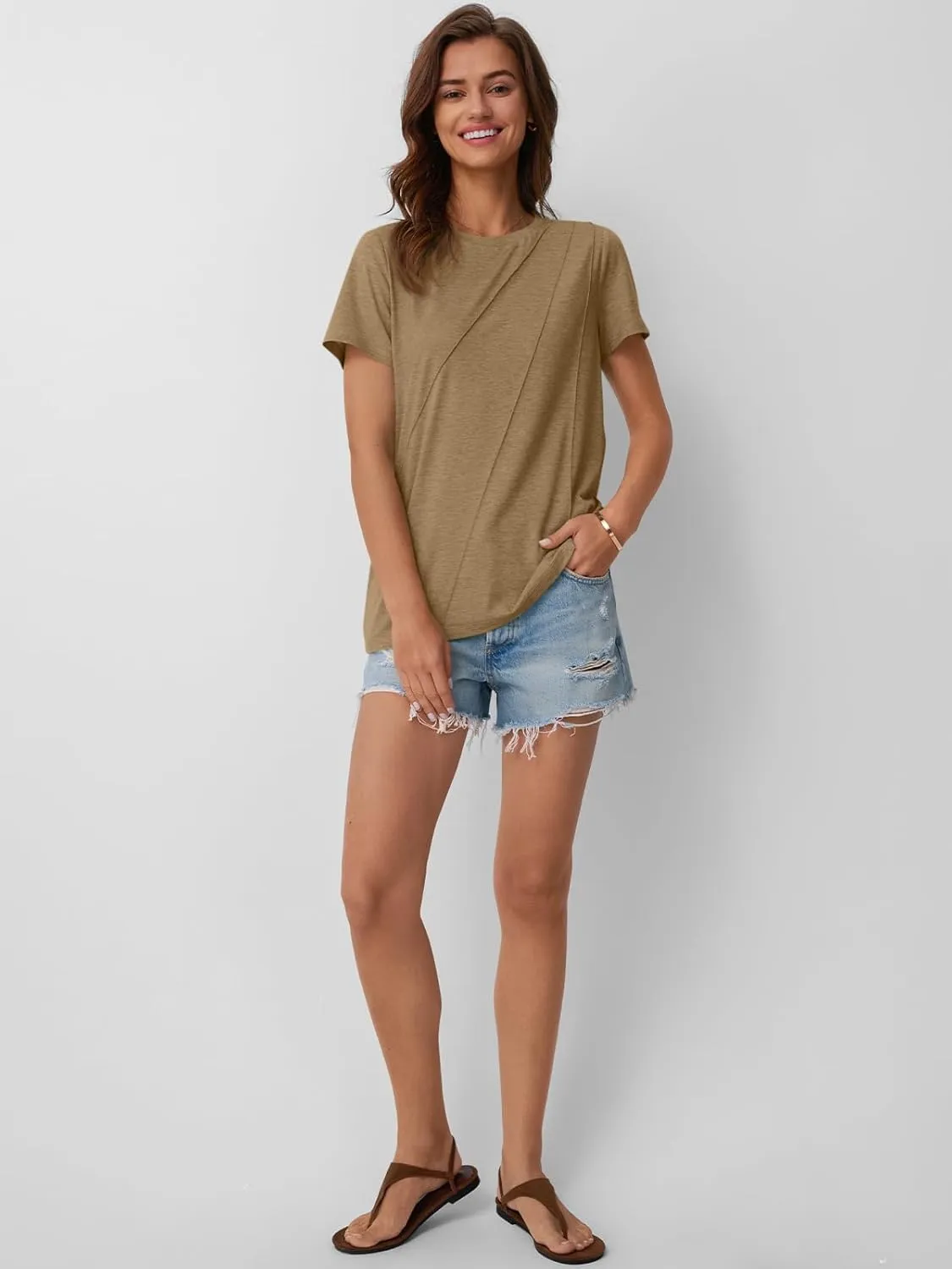 AUTOMET Womens Summer Tops Workout Shirts Beach Vacation Outfits Business Tshirts Dressy Fashion Spring Clothes 2025