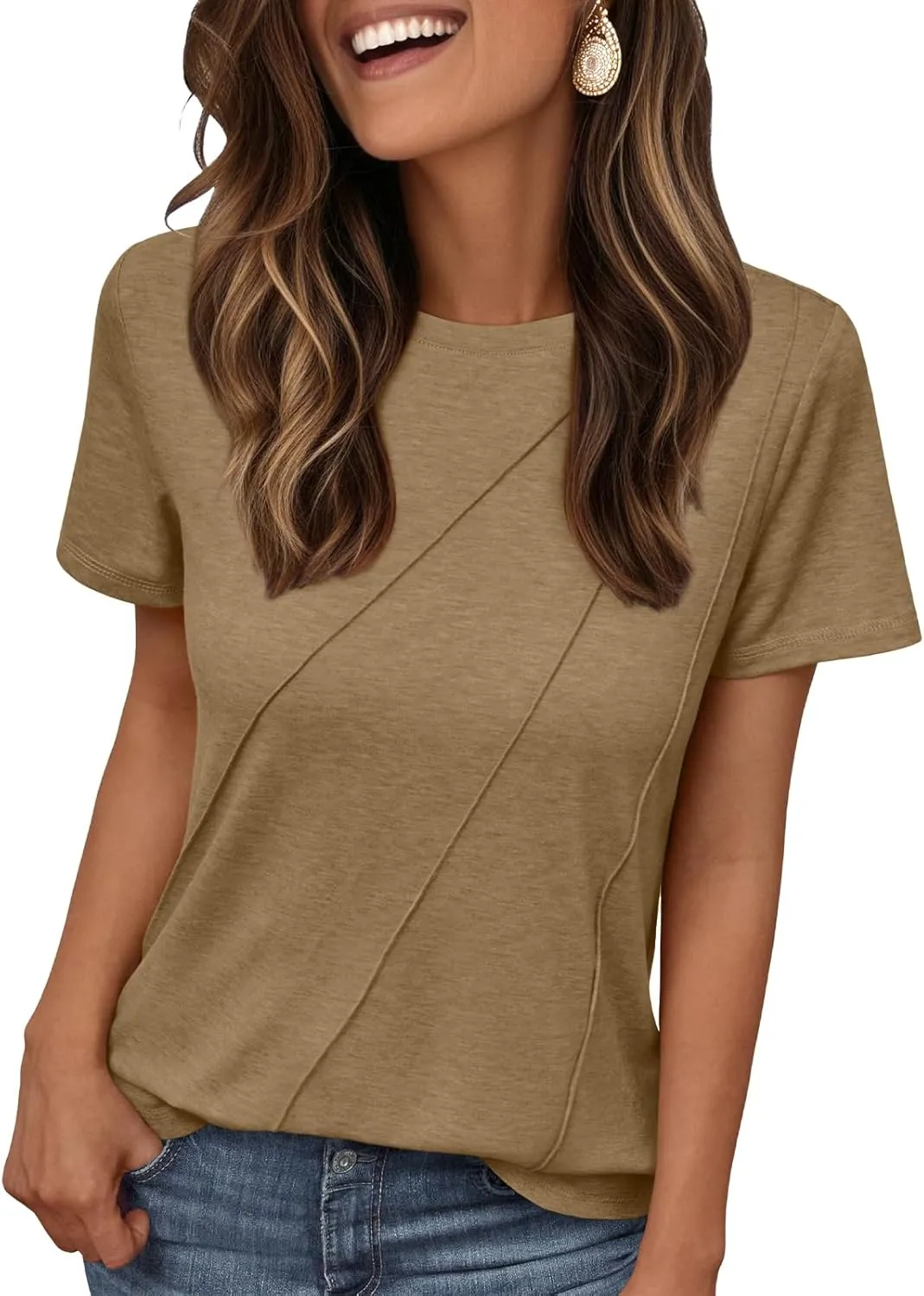 AUTOMET Womens Summer Tops Workout Shirts Beach Vacation Outfits Business Tshirts Dressy Fashion Spring Clothes 2025