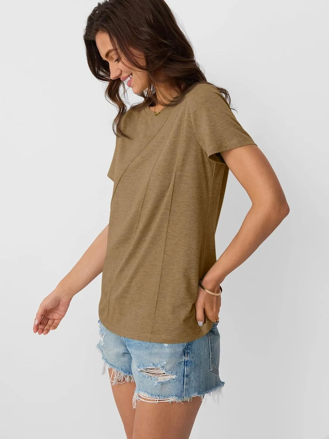 AUTOMET Womens Summer Tops Workout Shirts Beach Vacation Outfits Business Tshirts Dressy Fashion Spring Clothes 2025