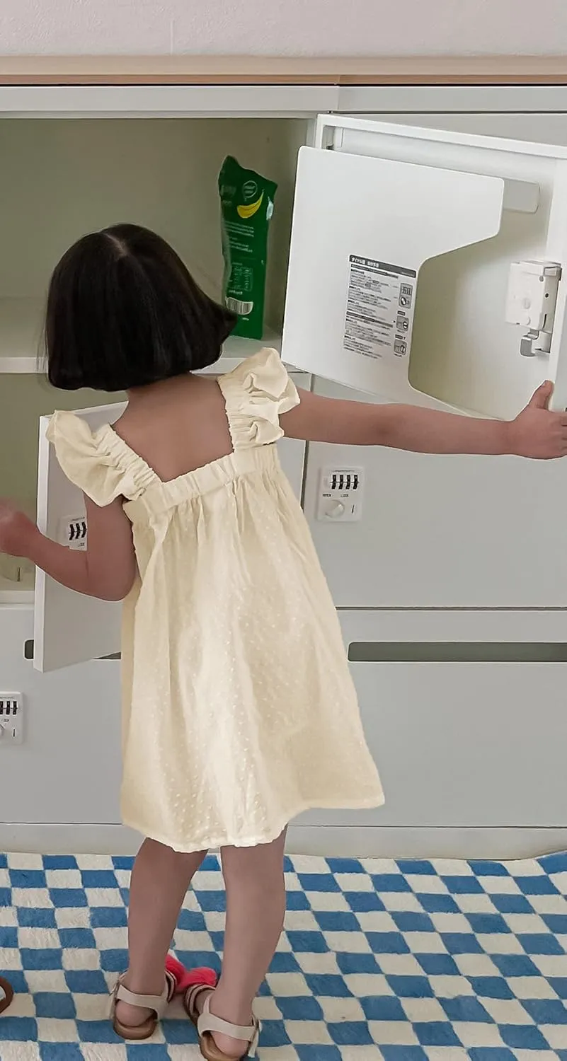 Baby Girls Cotton Sleeveless Swiss Dot Dress Toddler Ruffle Sleeve Tutu Dresses Kids Party Sundress