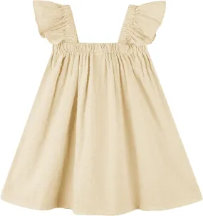 Baby Girls Cotton Sleeveless Swiss Dot Dress Toddler Ruffle Sleeve Tutu Dresses Kids Party Sundress