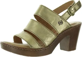 BORN Womens Strappy Leather Heels