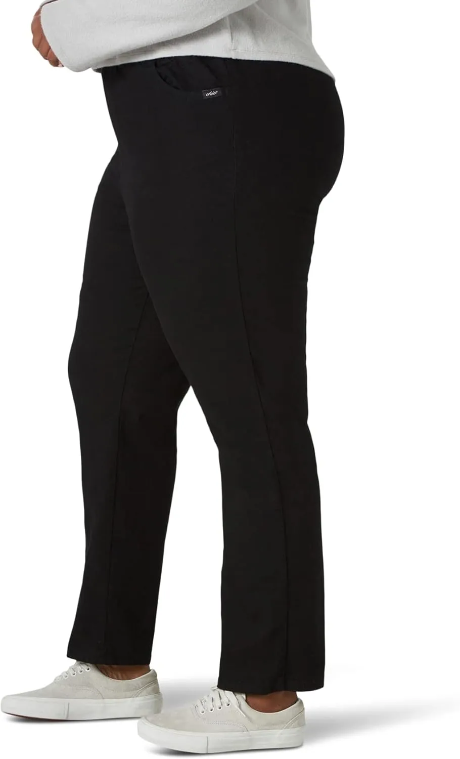 Chic Classic Collection Women's Plus Size Stretch Elastic Waist Pull-On Pant
