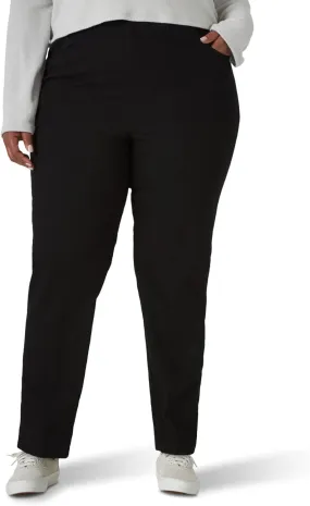 Chic Classic Collection Women's Plus Size Stretch Elastic Waist Pull-On Pant
