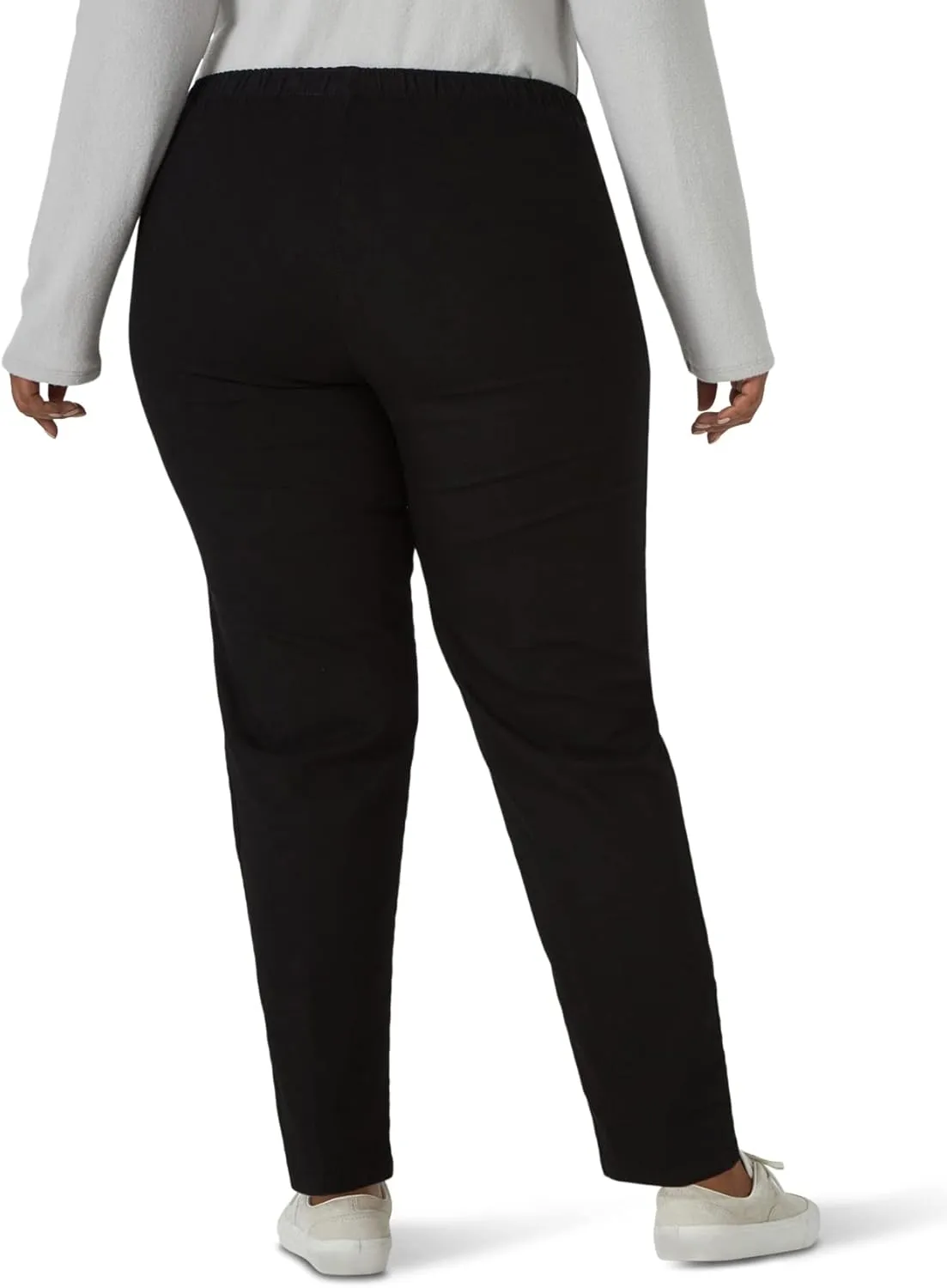 Chic Classic Collection Women's Plus Size Stretch Elastic Waist Pull-On Pant