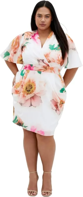 City Chic Women's Plus Size Dress - Braelynn Floral Mini