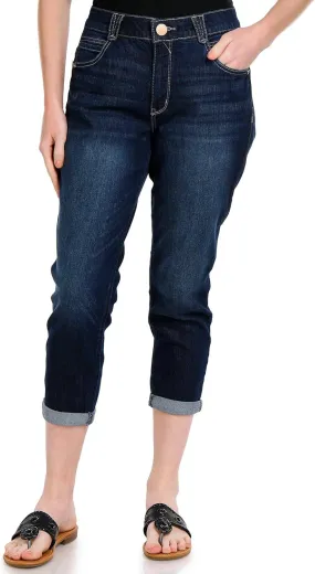 Democracy Women's Petite Ab Solution Crop