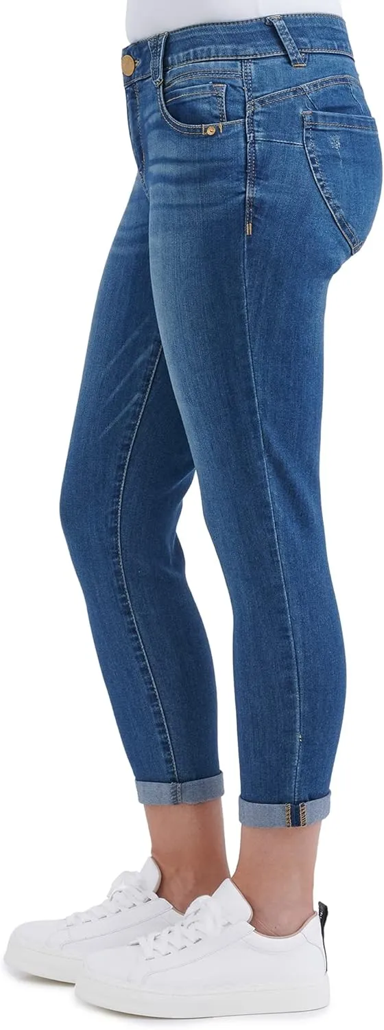 Democracy Women's Petite Ab Solution Crop
