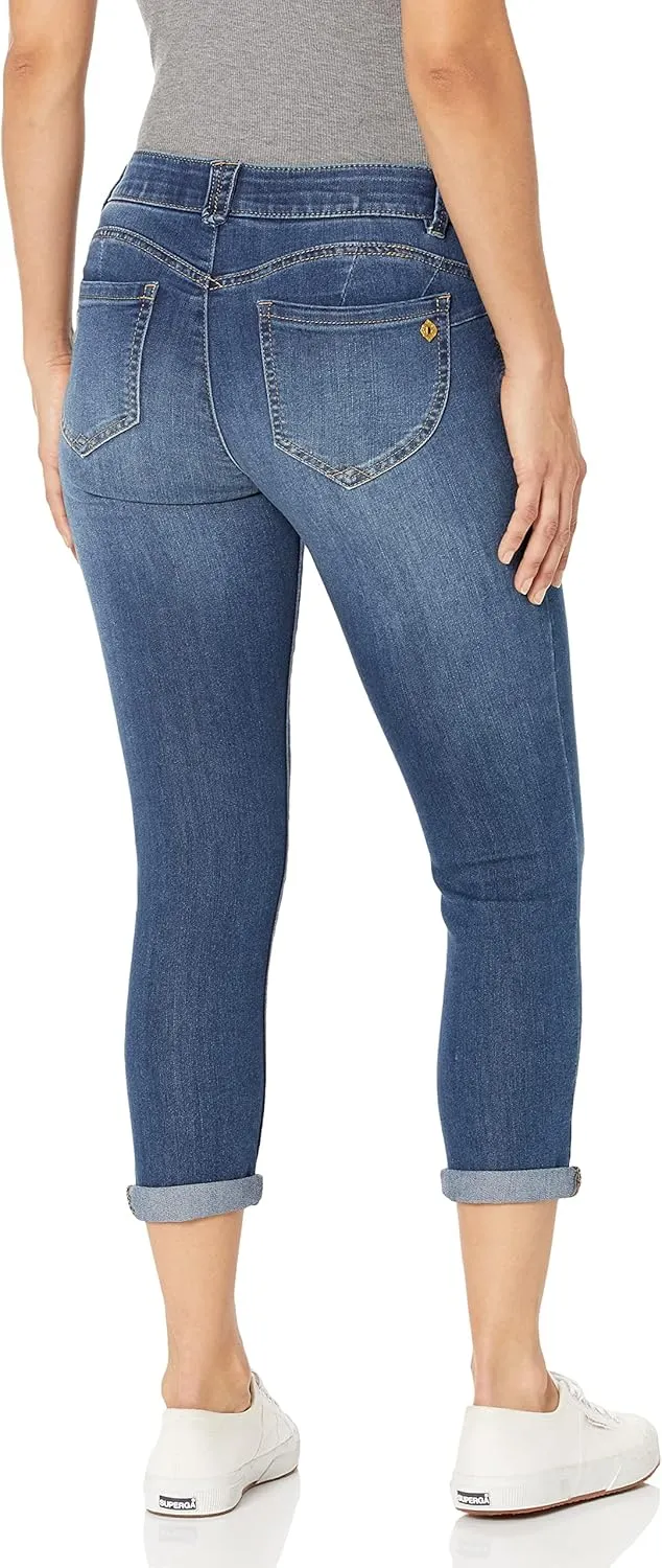 Democracy Women's Petite Ab Solution Crop