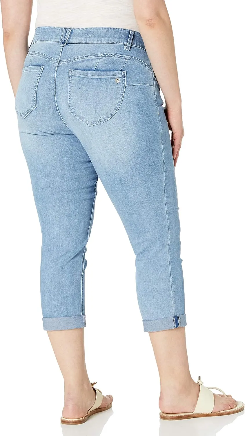 Democracy Women's Plus Size Ab Solution Crop