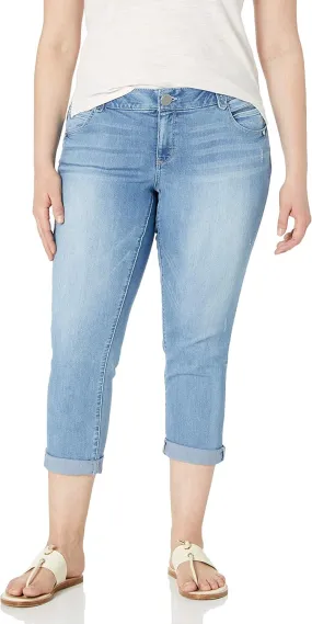 Democracy Women's Plus Size Ab Solution Crop