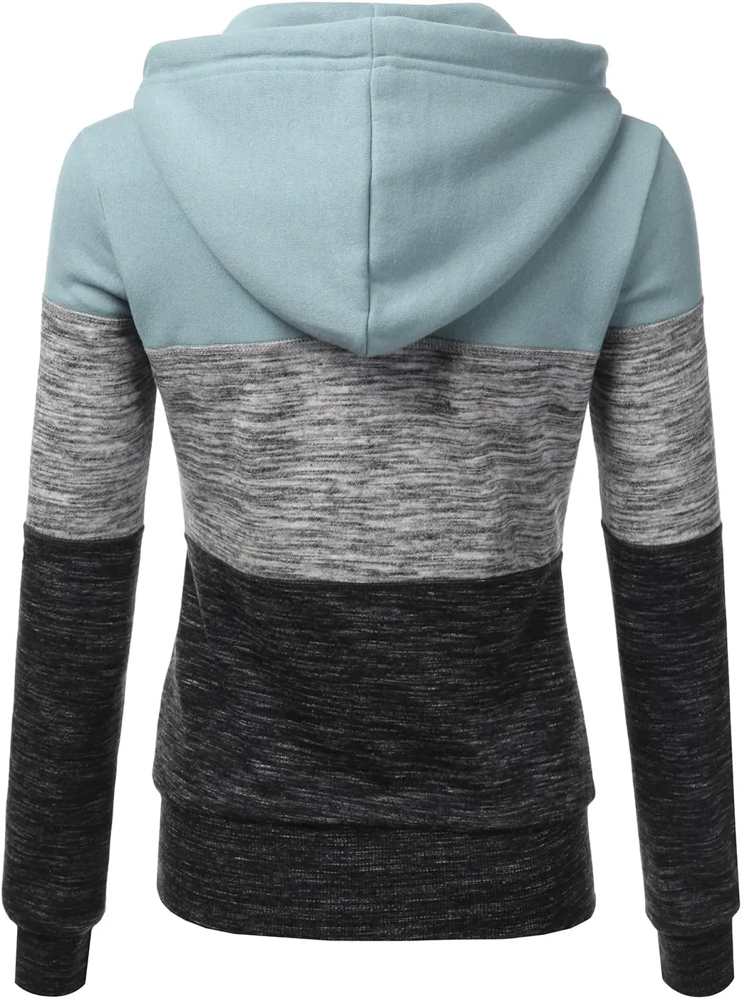 DOUBLJU Lightweight Thin Zip-Up Hoodie Jacket for Women with Plus Size