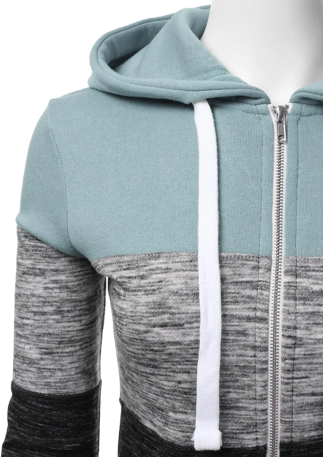DOUBLJU Lightweight Thin Zip-Up Hoodie Jacket for Women with Plus Size