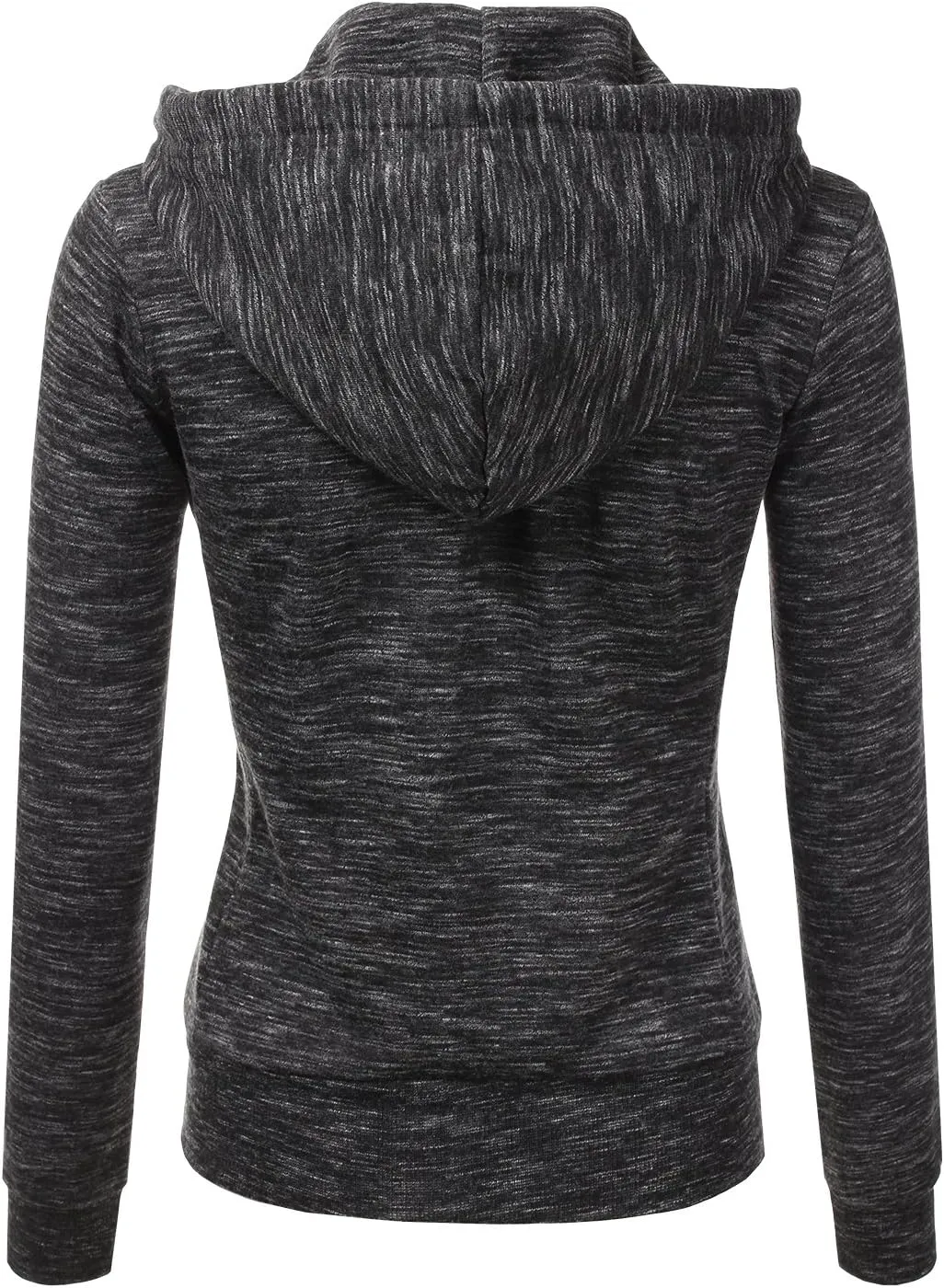 DOUBLJU Lightweight Thin Zip-Up Hoodie Jacket for Women with Plus Size