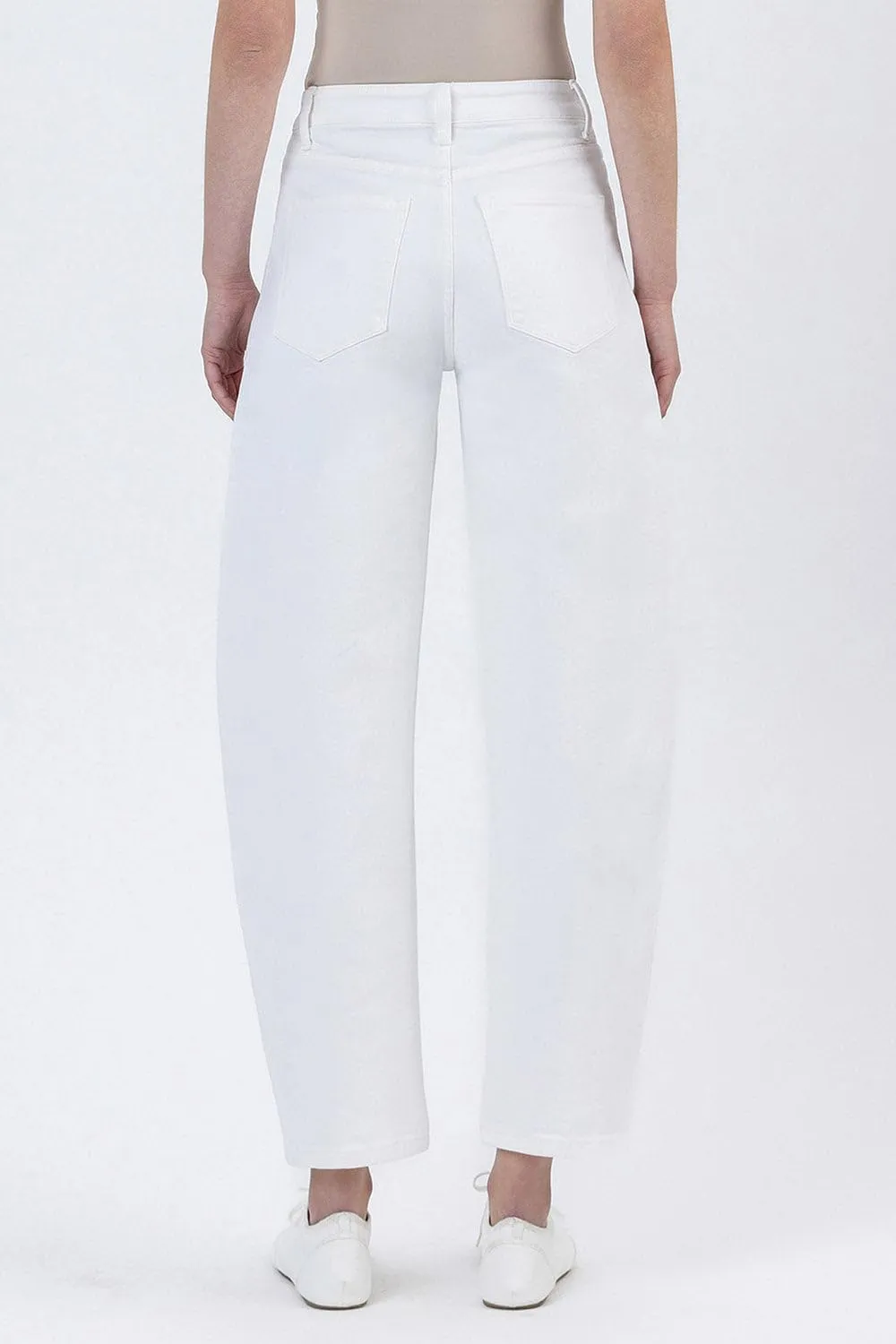 Flying Monkey - Super High Rise Panel Detail Barrel Jeans - F5880