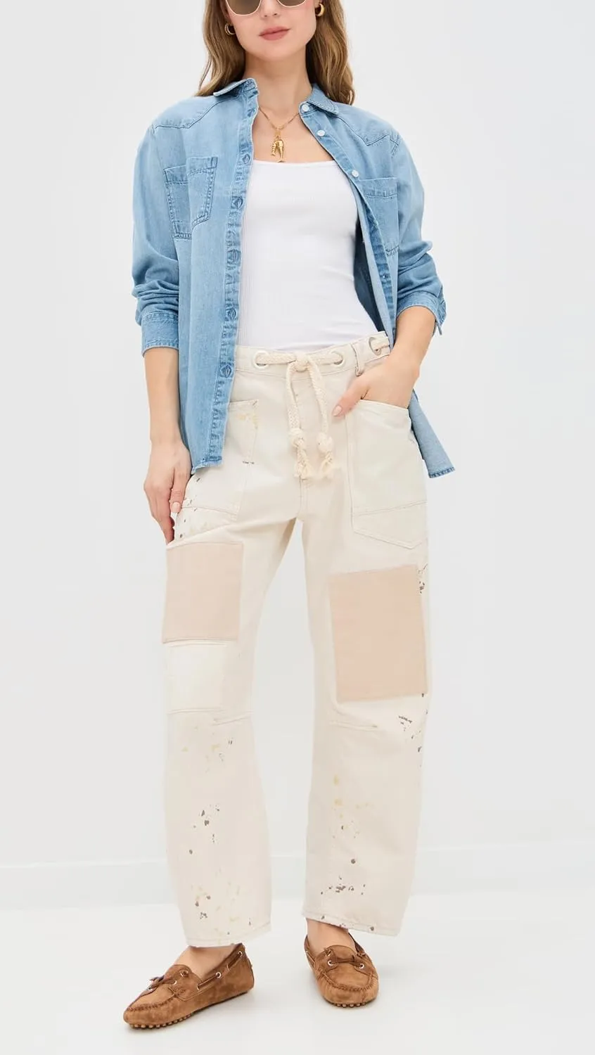 Free People Women's Moxie Low Slung Pull-on Barrel