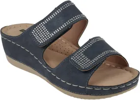 Good Choice Womens Rea Wedges Hook and Loop Wedge Sandals