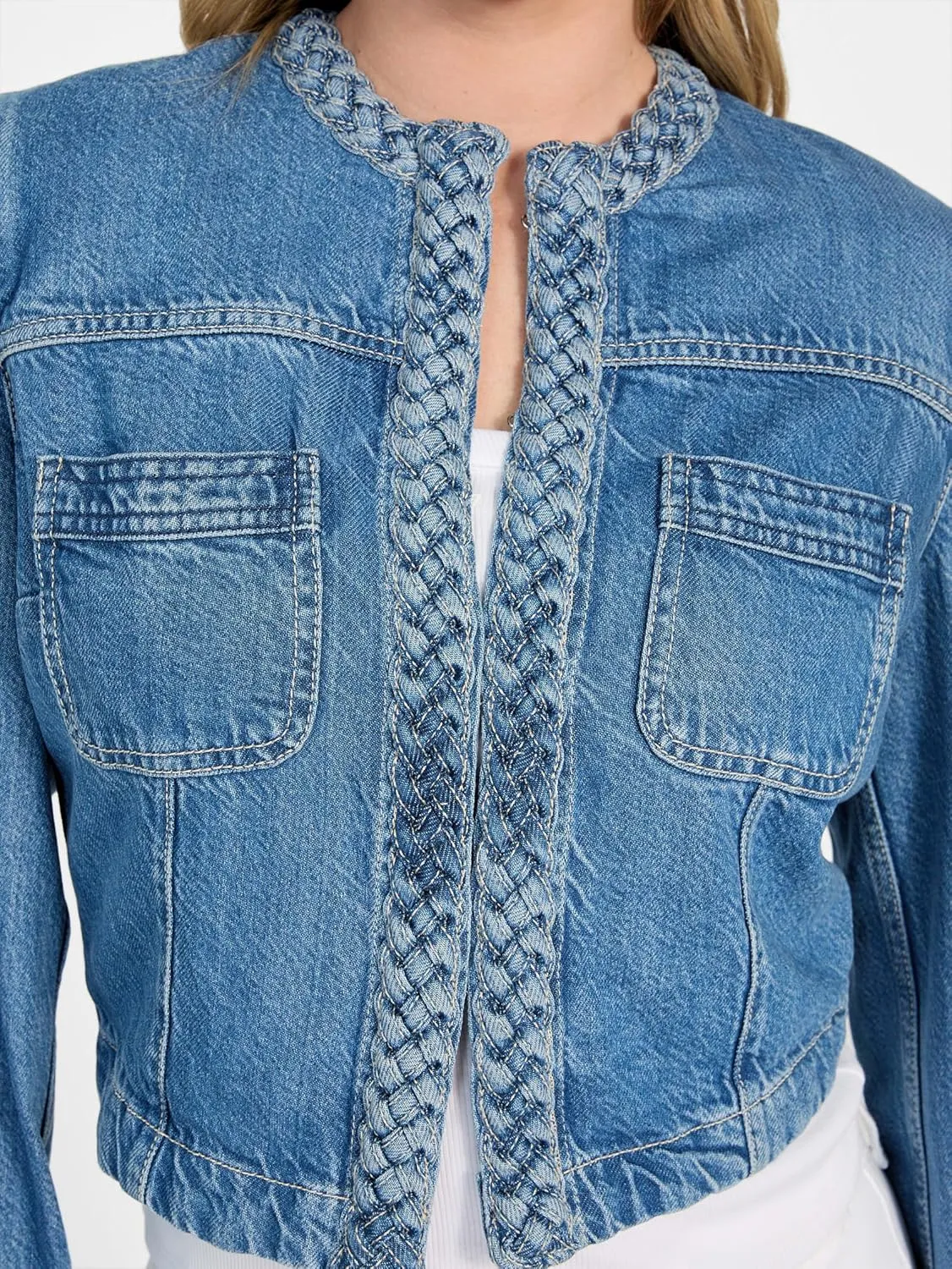 GUESS Women's Juliana Jacket Braided