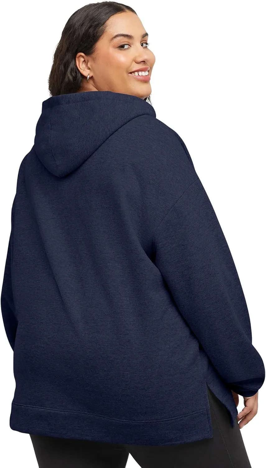 Hanes Women's Ecosmart Plus Size Fleece Hoodie, Midweight Sweatshirt For Women, Kanga Pocket