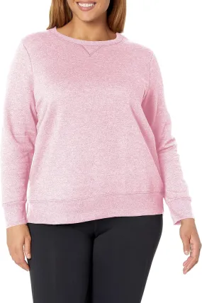 Hanes Women's Just My Size Plus Size Sweatshirt, EcoSmart Fleece Pullover with V-Notch