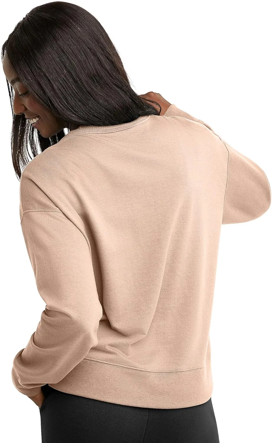 Hanes Women's Originals French Terry, Lightweight Fleece Pullover Sweatshirt, Available in Plus