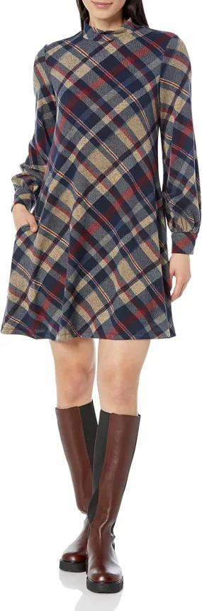 Jessica Howard Women's A-line Dress with Butterfly Sleeves