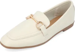 Journee Collection Womens Mizza Faux Leather Slip On Loafers