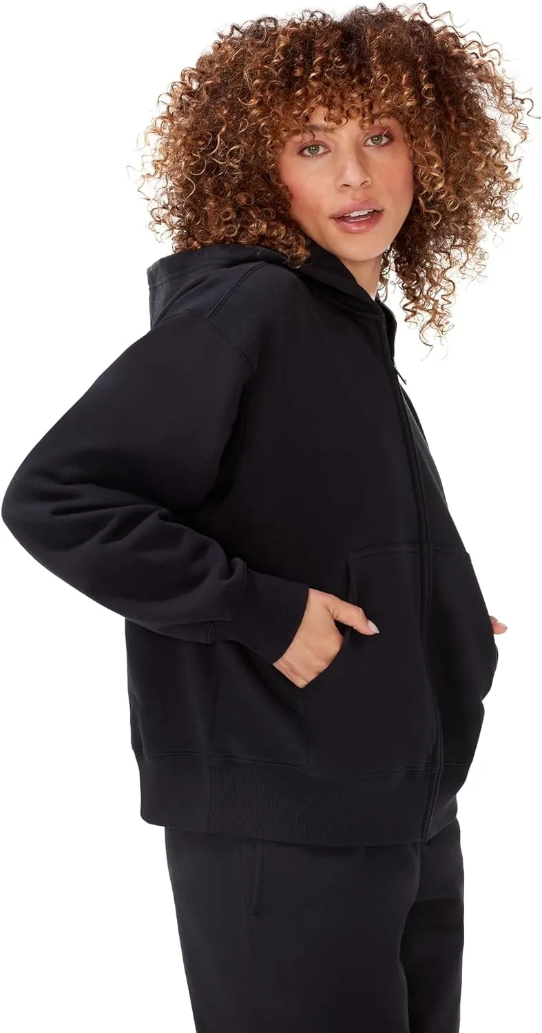 KUT & SO Zip Hoodie for Women ?C Oversized, Boyfriend Fit ?C Cozy Loungewear Premium Midweight Fleece