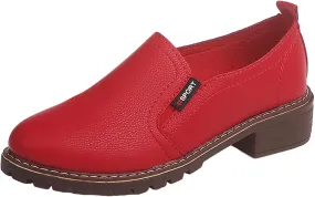Ladies Boots Womens Shoes Platform Fashion Short Womens Boots Low Chunky Heels Slip on Shoes Platform Durability