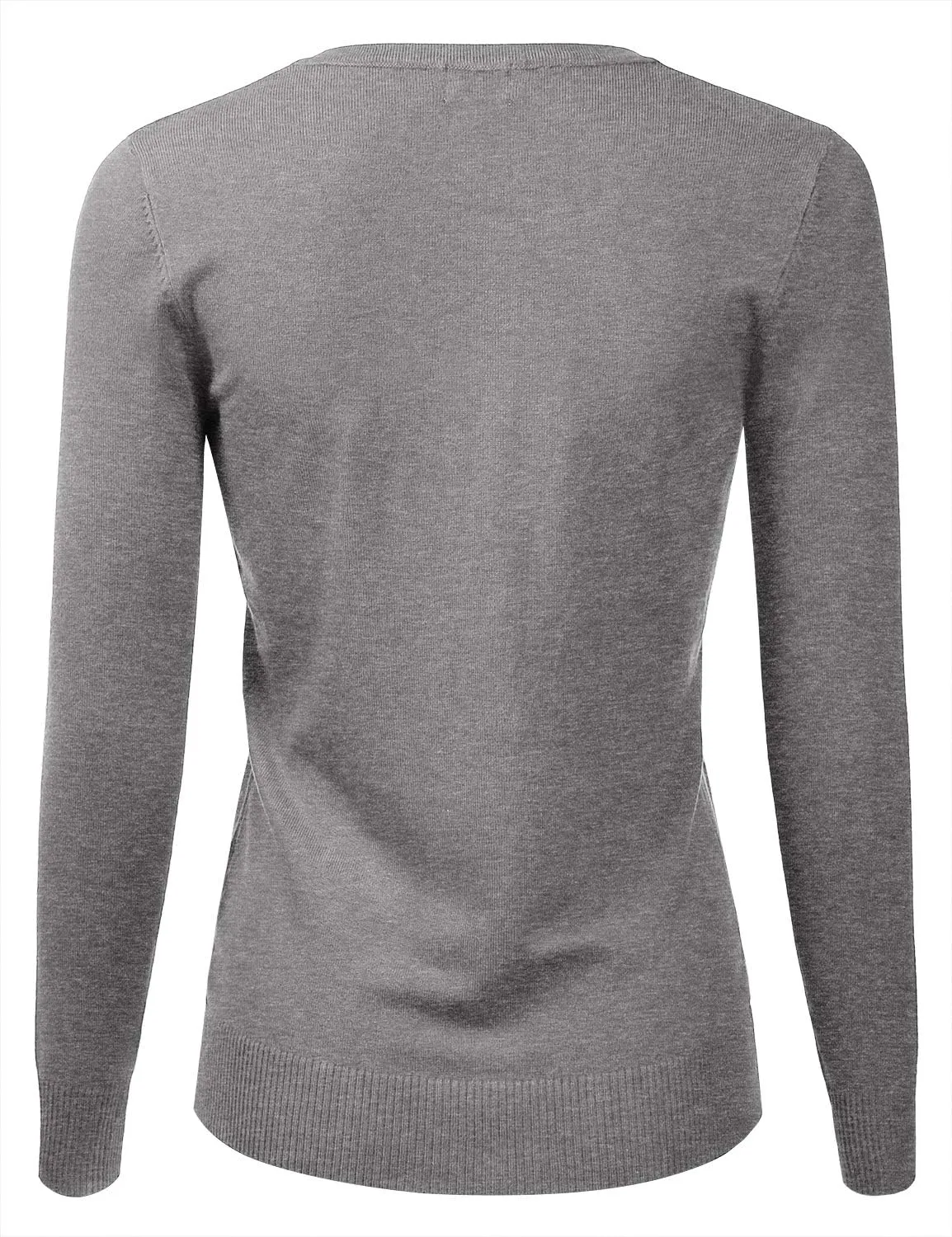 LALABEE Women's Crewneck Long Sleeve Button Down Knit Cardigan Sweater (S-XXL)