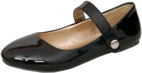 LUXMAX Womens Ballet Flats with Strap Mary Janes Low Heel Uniform Shoes