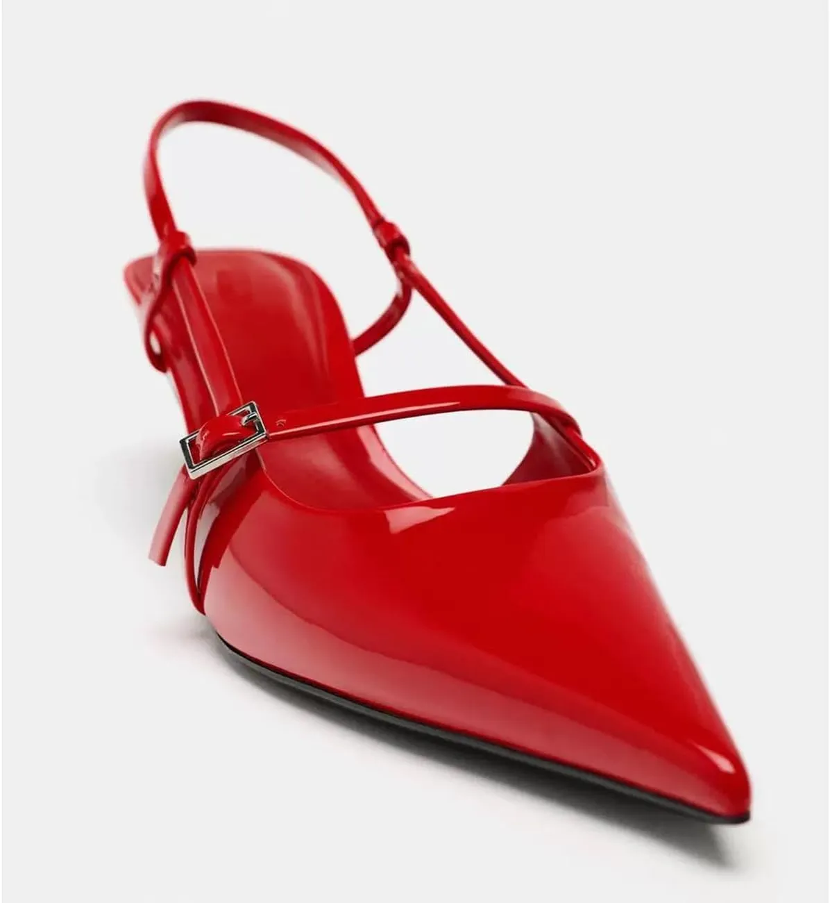 MRKEWUNEY Fashion Womens Slingback Kitten Heels