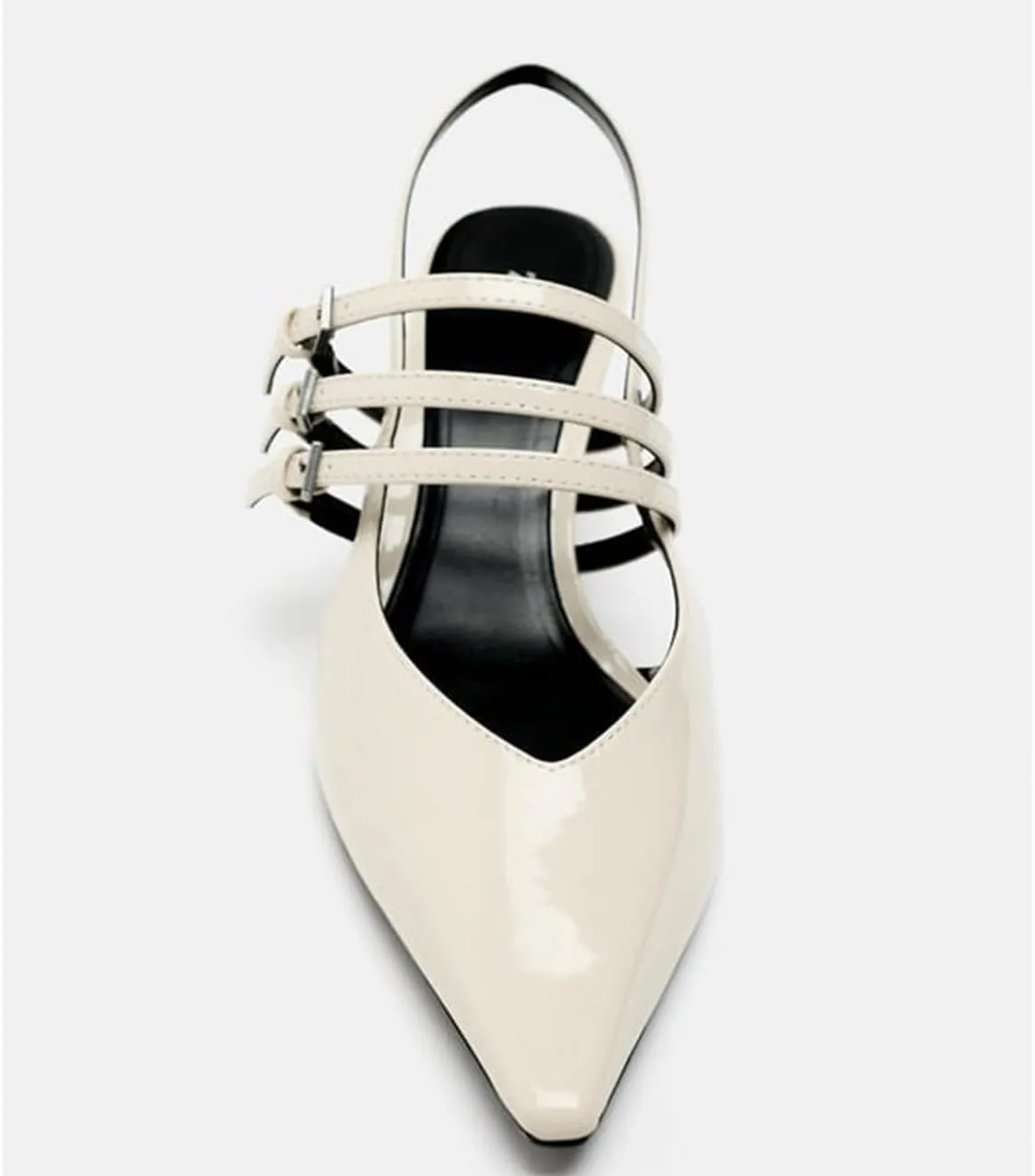 MRKEWUNEY Fashion Womens Slingback Kitten Heels