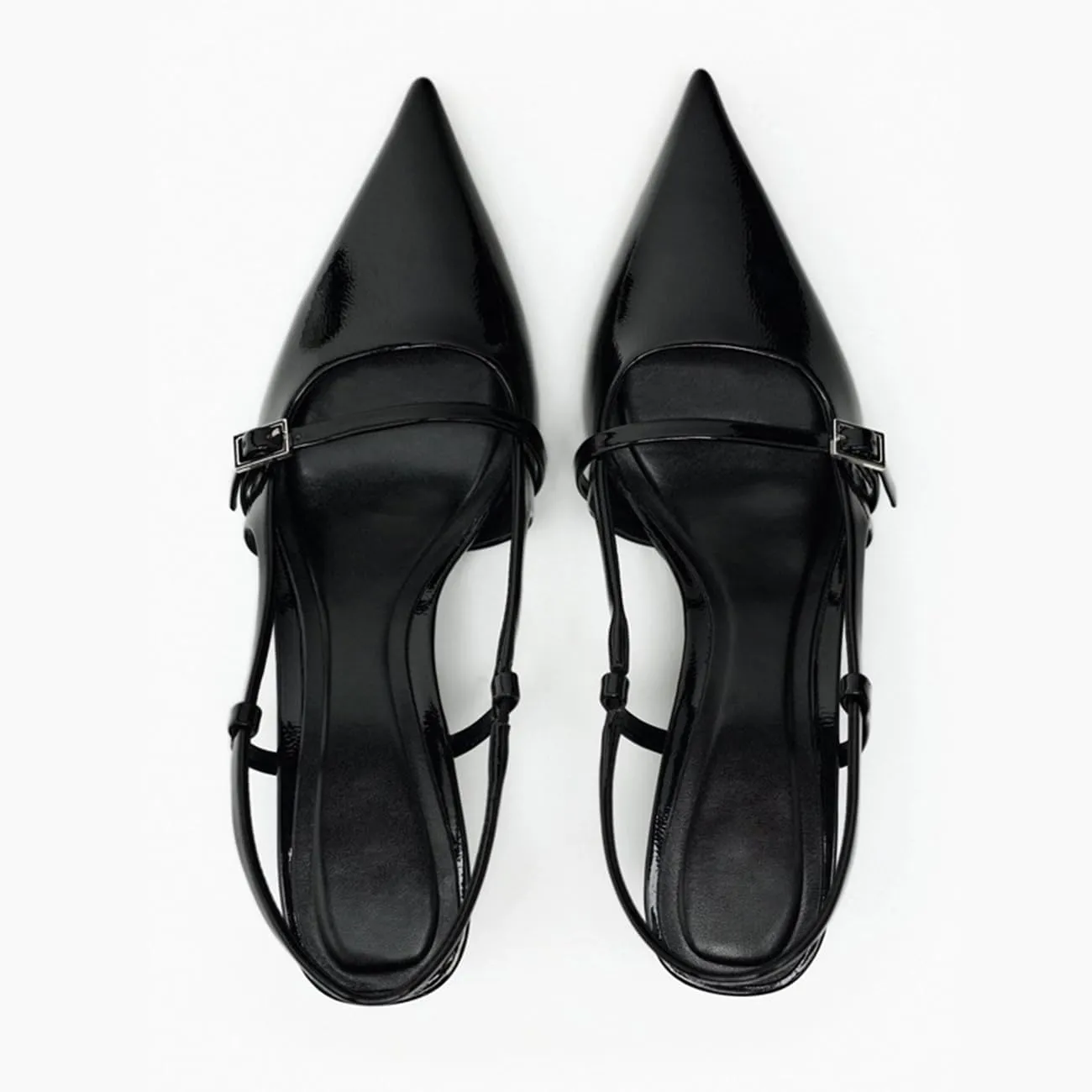 MRKEWUNEY Fashion Womens Slingback Kitten Heels