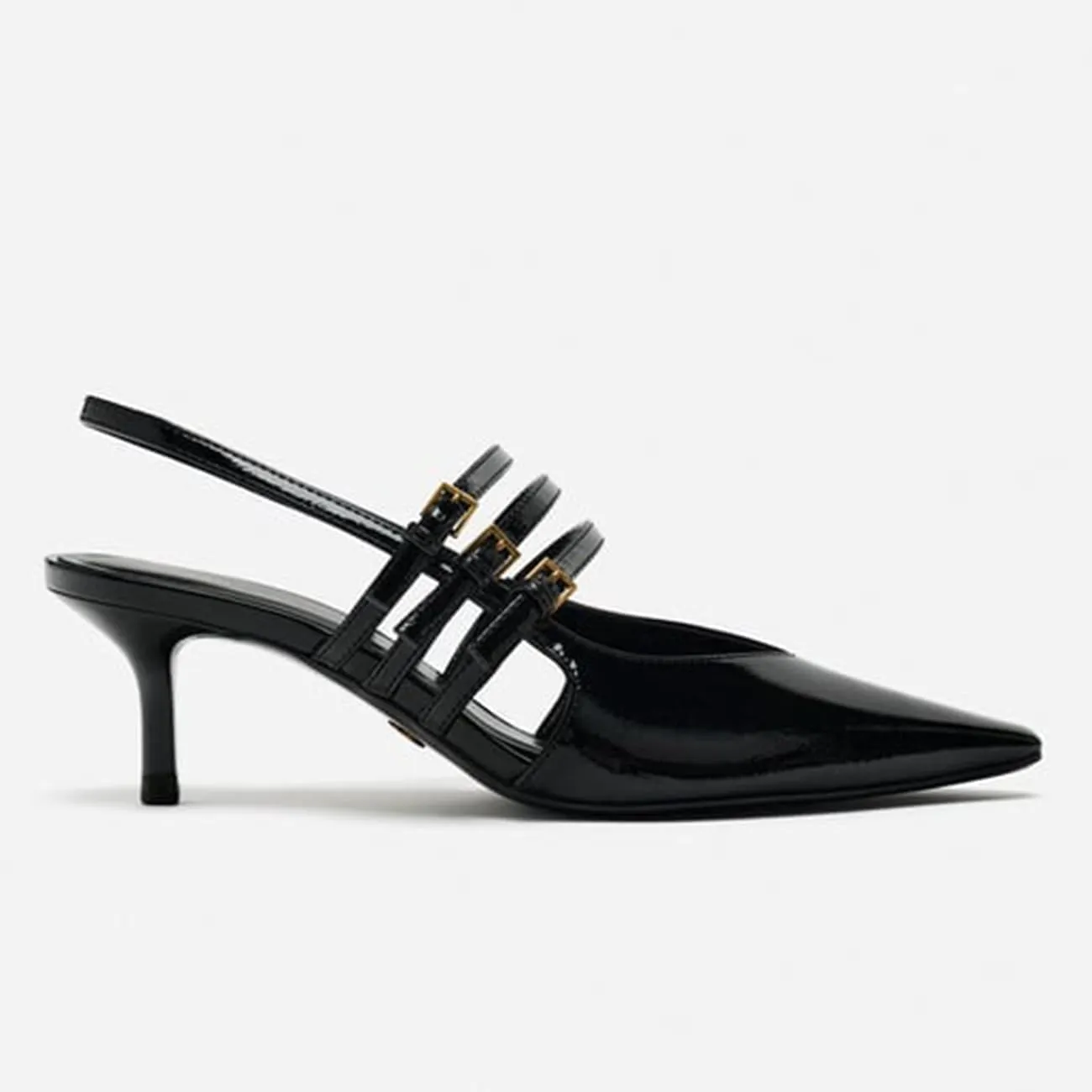MRKEWUNEY Fashion Womens Slingback Kitten Heels