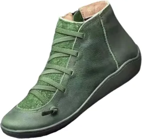 Nine Womens Boots No Heel 2024 New Arch Support Boots Fashion Side Zipper Vintage Retro Thin Womens Socks for Boots