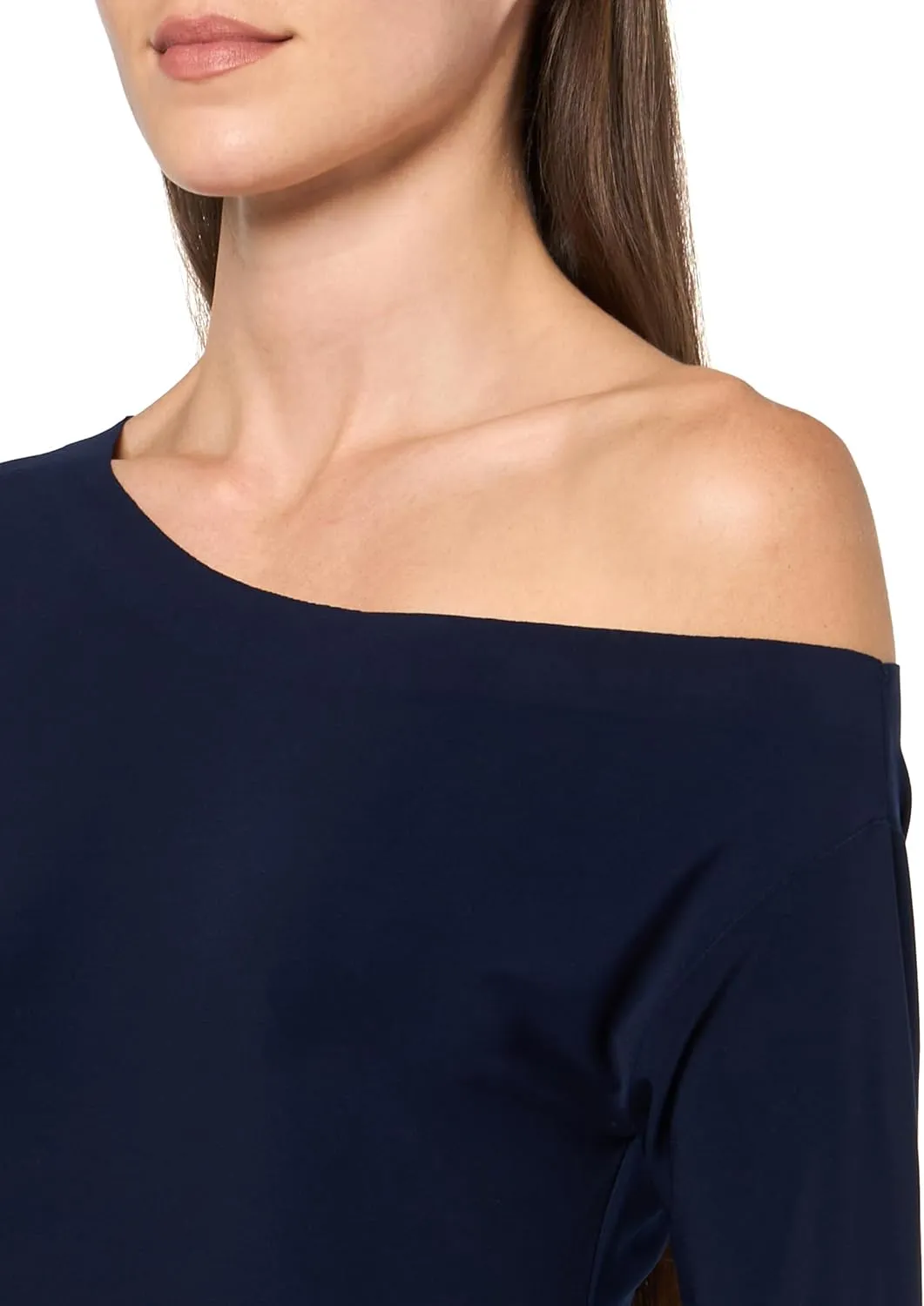 Norma Kamali Women's Long Sleeve Drop Shoulder Mini Dress