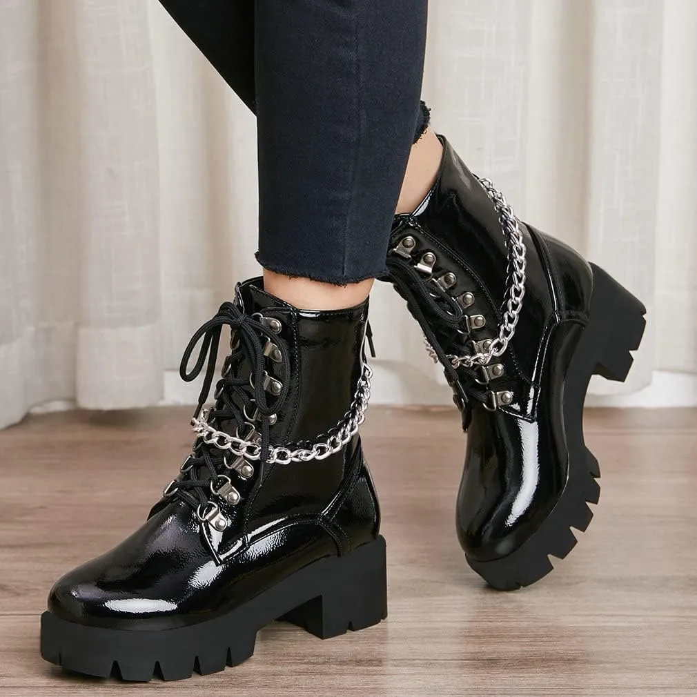 Parisuit womens Combat Boots