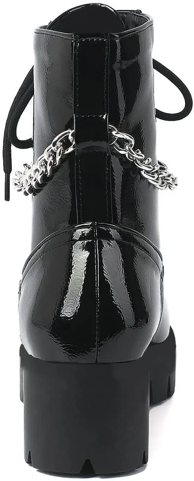 Parisuit womens Combat Boots