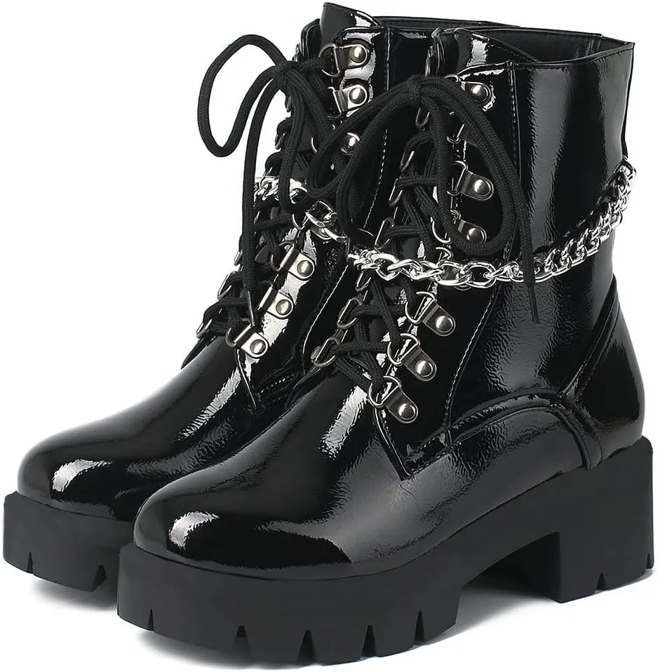Parisuit womens Combat Boots