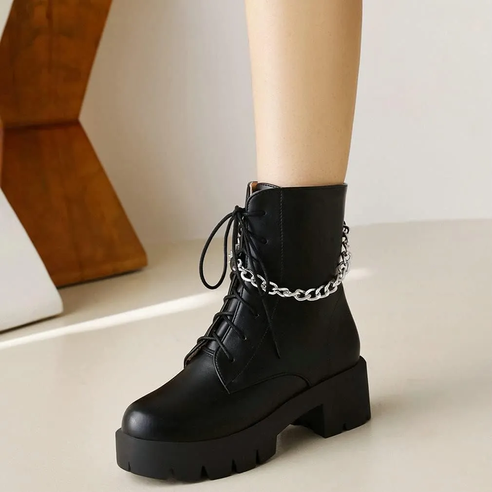 Parisuit womens Combat Boots