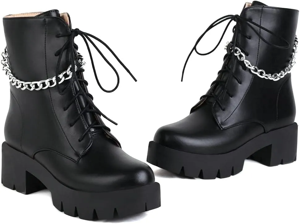 Parisuit womens Combat Boots