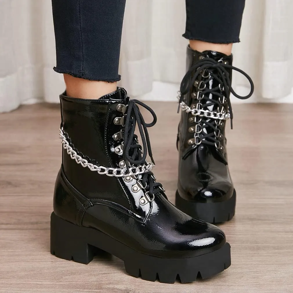 Parisuit womens Combat Boots
