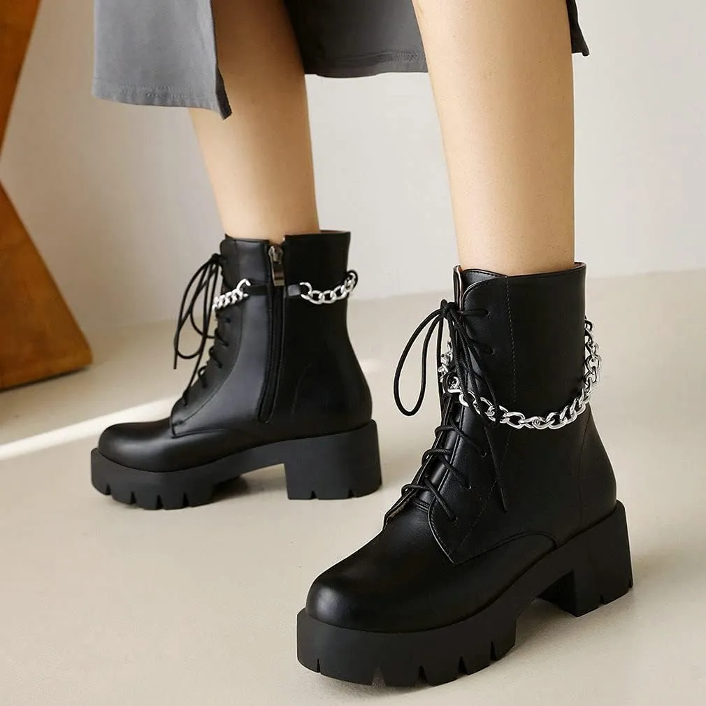 Parisuit womens Combat Boots