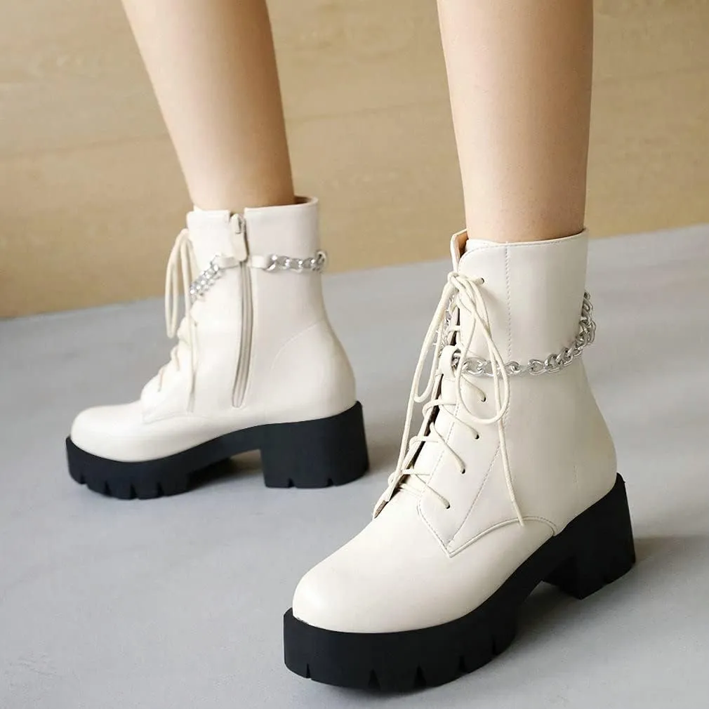 Parisuit womens Combat Boots
